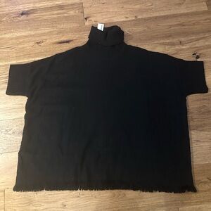 NWT Sonoma black poncho.